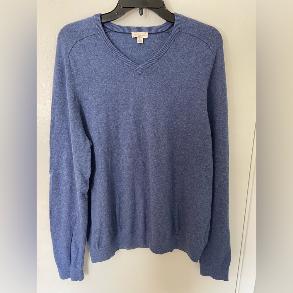 Gap Mens XL Cotton & Cashmere V Neck Sweater